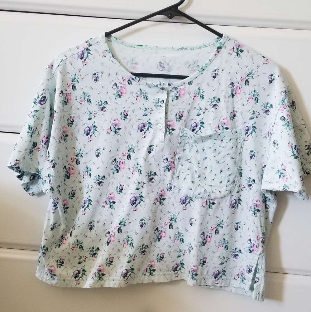 Robins Egg Cottagecore Crop Top